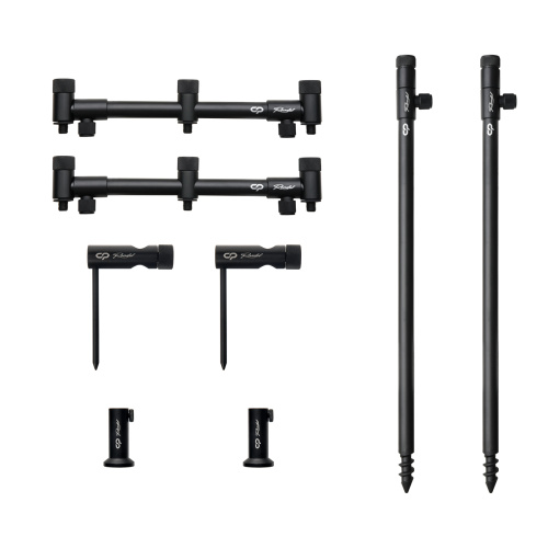 Набір стійок із буз-барами для трьох вудлищ Carp Pro Rondel 3 Rods Stand Kit