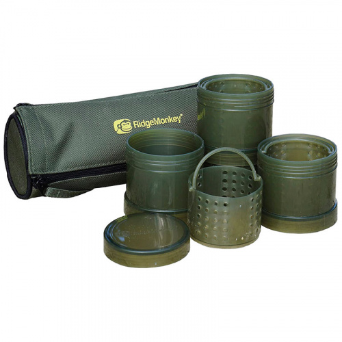 Ємність RidgeMonkey Modular Hookbait Pots набір 4 ємності та чохол