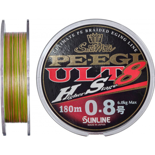 Шнур Sunline PE EGI ULT HS8 180m #0.8/0.148mm 6.0kg
