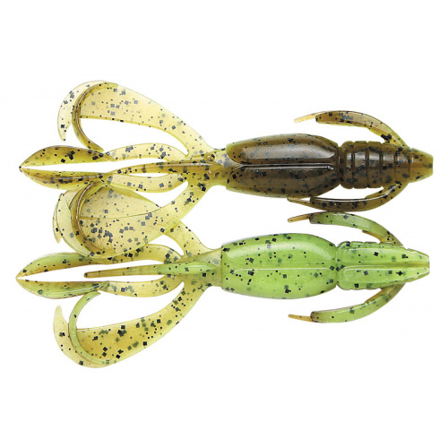 Силикон Keitech Crazy Flapper 2.8" #401 Green Pumpkin/Chartreuse