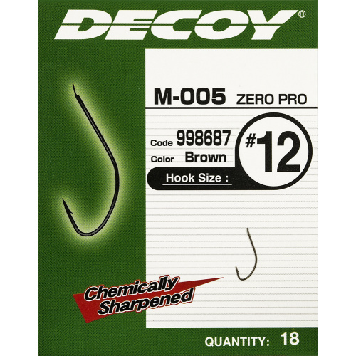Крючок Decoy M-005 Zero-Pro #16 (18 шт/уп)