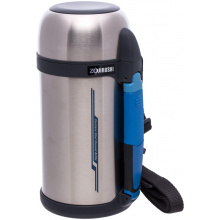 Термос ZOJIRUSHI SF-CС13ХA 1.3 л (складна ручка + ремінець) / сталевий