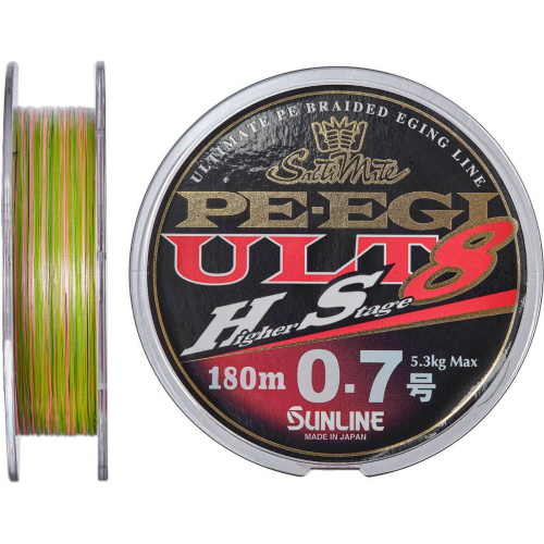 Шнур Sunline PE EGI ULT HS8 180m #0.7/0.138mm 5.3kg