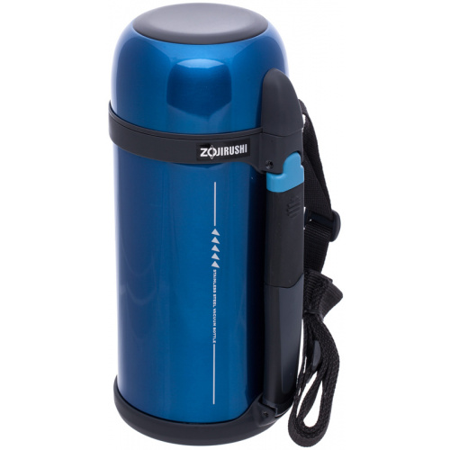 Термос ZOJIRUSHI SF-CС15AН 1.5 л (складная ручка+ремешок) / синий