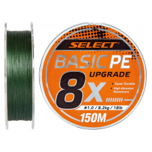 Шнур Select Basic PE 8x 150m (темн-зел.) #0.6/0.1mm 12LB/5.5kg