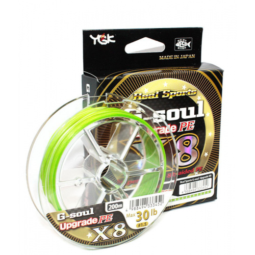 Шнур YGK G-Soul X8 Upgrade 200m (салат.) #2.0/40lb
