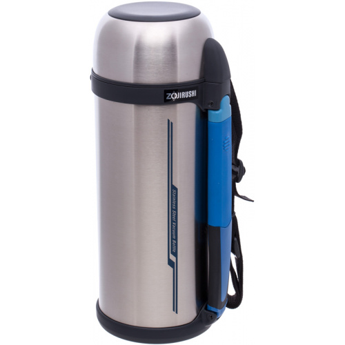 Термос ZOJIRUSHI SF-CС18XA 1.8 л (складная ручка+ремешок) / стальной