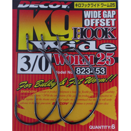 Крючок Decoy Worm 25 Hook Wide #3/0 (6 шт/уп)