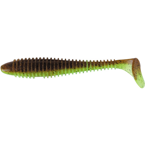 Силикон Keitech Swing Impact Fat 2.8" #401 Green Pumpkin/Chartreuse