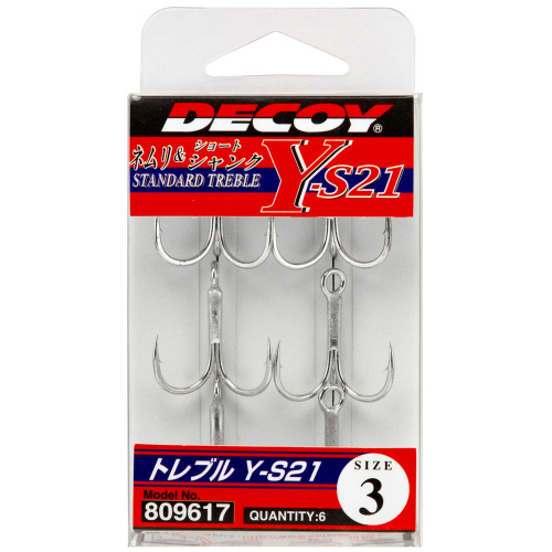 Тройник Decoy Y-S21 #1 (6 шт/уп)