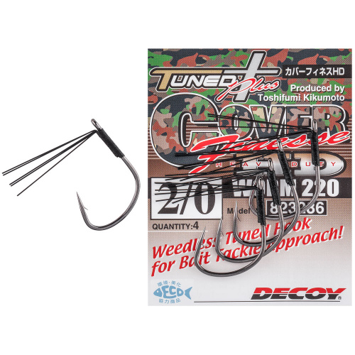 Крючок Decoy Worm 220 Cover Finesse HD #1 (5 шт/уп)