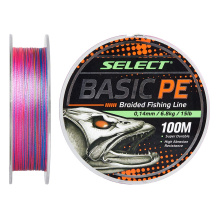 Шнур Select Basic PE 150m (різнокол.) 0.14mm 15lb/6.8kg