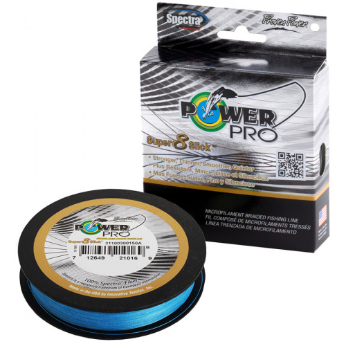 Шнур Power Pro Super 8 Slick 135m Marine Blue 0.19mm 15kg/33lb