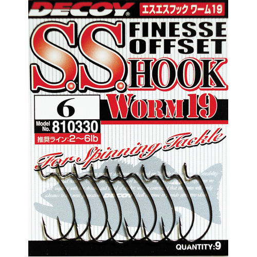 Крючок Decoy Worm 19 S.S. Hook #1 (9 шт/уп)