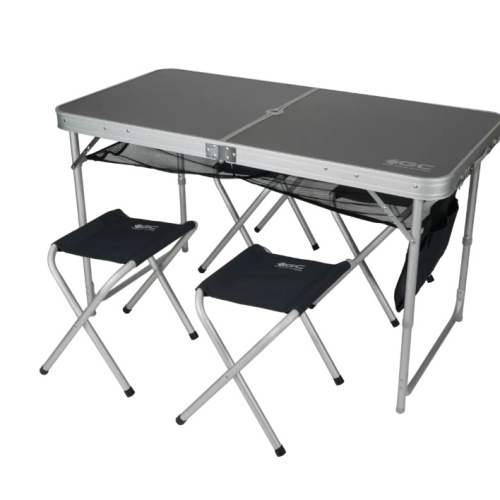 Стіл Golden Catch в комплекті 4 стільчика (з отв. для парасольки)