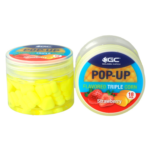 Кукуруза в дипе Golden Catch Pop-Up Triple Flavored 18шт Strawberry
