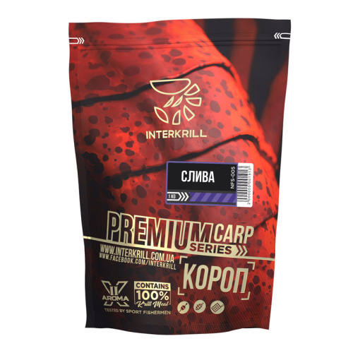 Прикормка Interkrill Premium Карп-Слива 1кг