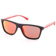 Очки поляризационные Lucky John 02 (поликарбонат, линзы дымчатые + Mirror red)