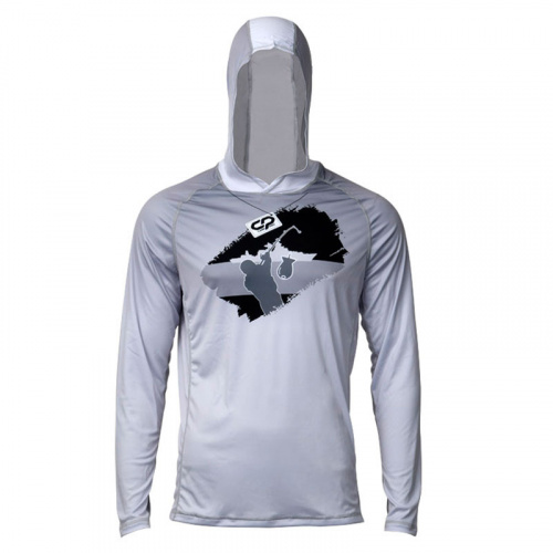 Худи Carp Pro Solar Guard UPF50 Spomb Grey/Green 2XL