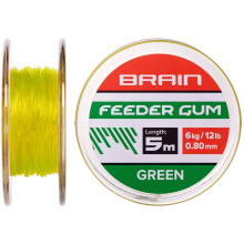 Амортизатор Brain Feeder Gum 0.8mm 12lb/6kg (5m) зеленый