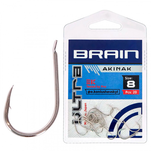 Крючок Brain Ultra Akinak #8 (20шт/уп)