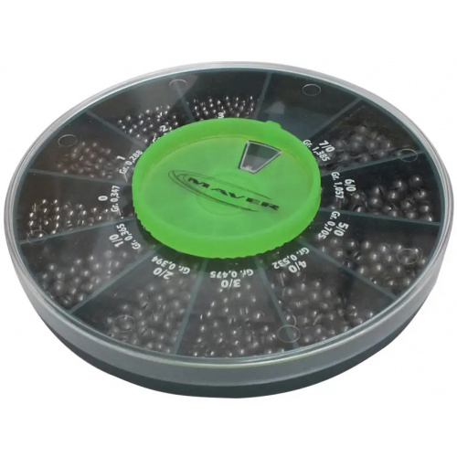 Набор грузил Maver Scatola Pallini Supercalibrati 250g №№.3-7/0