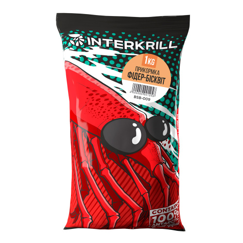 Прикормка INTERKRILL Фидер-Бисквит 1кг