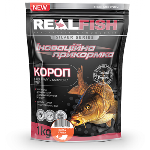 Прикормка Real Fish КАРП Кислая Груша 1кг