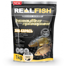 Прикормка Real Fish ЛИНЬ-КАРАСЬ Творог 1кг