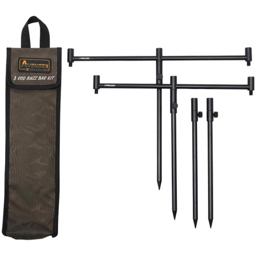 Буз-бар Prologic Avenger 3 Rod Buzz Bar Kit & Carrycase 36см і 42см висота 20-34см 0.537кг