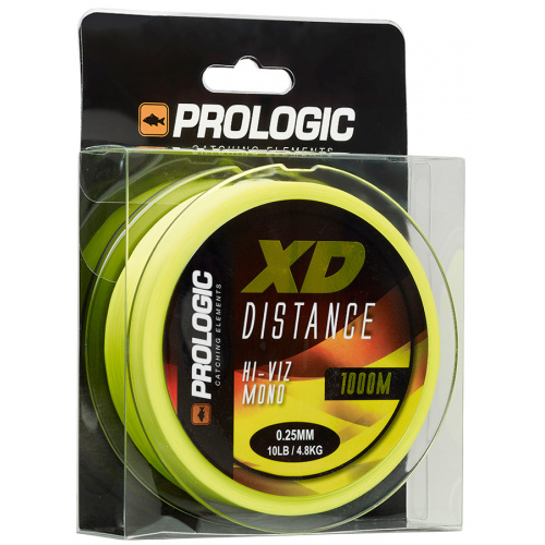 Леска Prologic XD Distance Mono 1000m 0.25mm 4.80kg 10Lb Hi-Viz Yellow