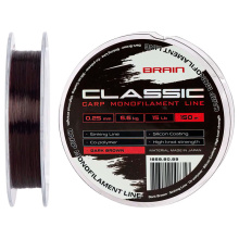 Леска Brain Classic Carp Line 150m 0,35mm 10,7kg 25lb Dark brown