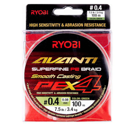 Шнур Ryobi Avanti X4 GR 100m PE 0.4