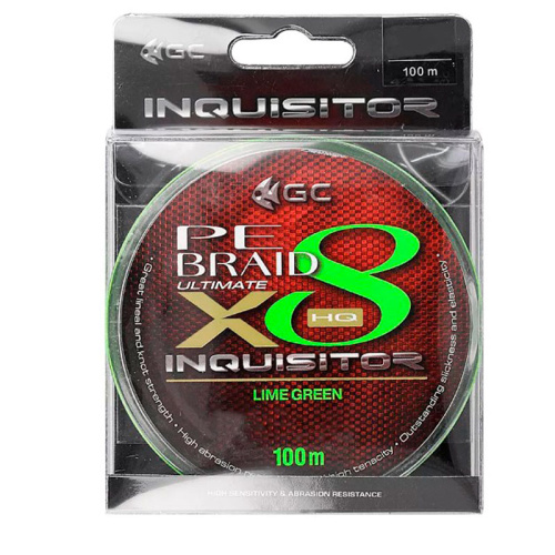 Шнур Golden Catch Inquisitor PE X8 100м Lime Green #0.8