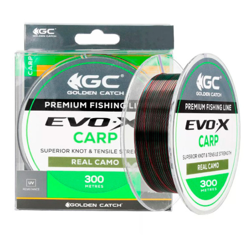 Леска Golden Catch Evo-X Carp 300м Real Camo 0.410мм