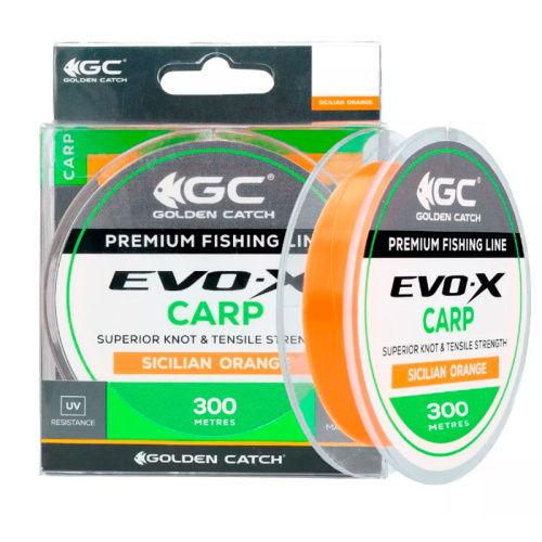 Леска Golden Catch Evo-X Carp 300м Sicilian Orange 0.331мм