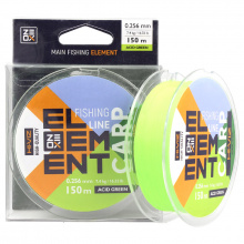Волосінь Zeox Hi-Viz Element Carp 150м Acid Green 0.256мм