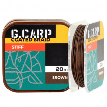 Поводочный материал жёсткий Golden Catch G.Carp Coated Braid Stiff 20м 25lb Brown