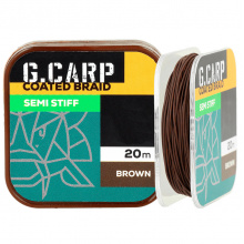 Поводочный материал полужёсткий Golden Catch G.Carp Coated Braid Semi Stiff 20м 15lb Brown
