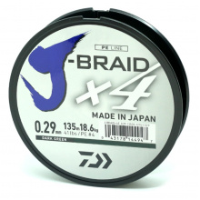 Шнур Daiwa J-Braid X4 0.17мм 135м Dark Green