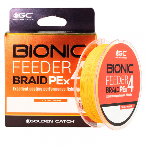 Шнур Golden Catch Bionic Feeder PE X4 150м #1.0 Orange
