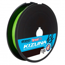 Шнур Owner Kizuna Broad PEx8 135м 0.12мм 5.4кг Chartreuse