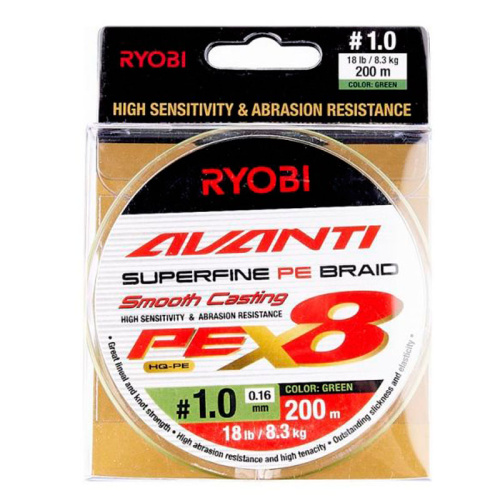 Шнур Ryobi Avanti X8 GR 200m PE 1.0