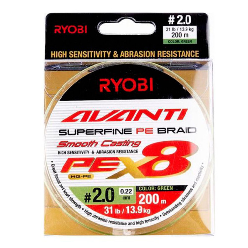 Шнур Ryobi Avanti X8 GR 200m PE 2.0
