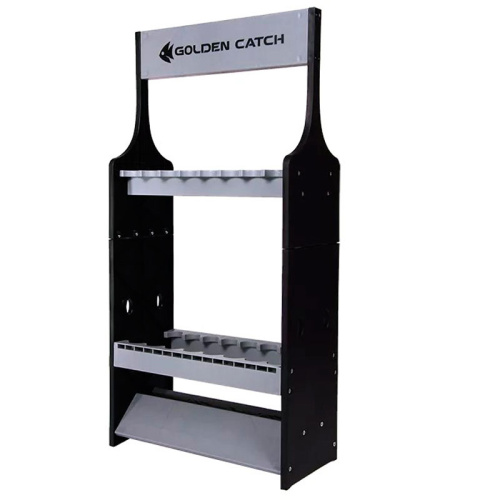 Стенд Golden Catch для 16 вудилищ сірий