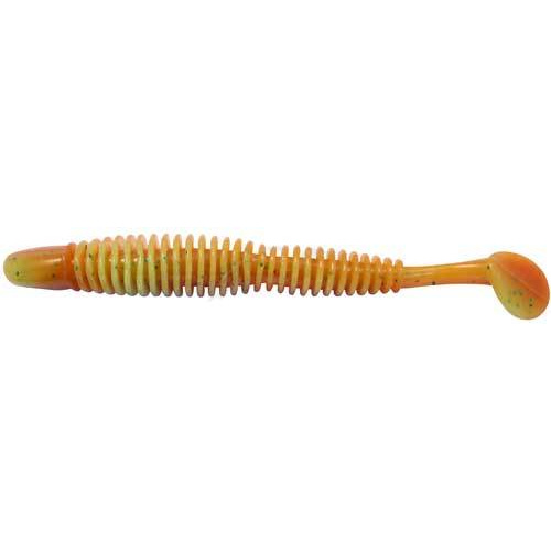Силикон Reins Bubbring Shad 4" #308 Marble Chart Orange